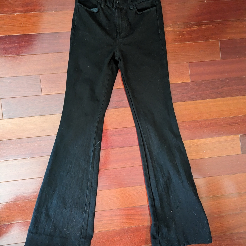 J Brand Black Flared Jeans Size 25/0